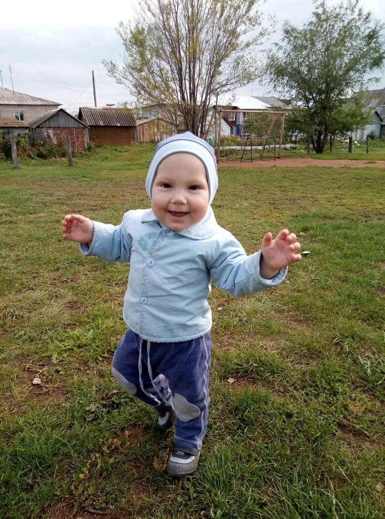 Наш пятый малыш - Лева. На этом фото ему 11 месяцев.