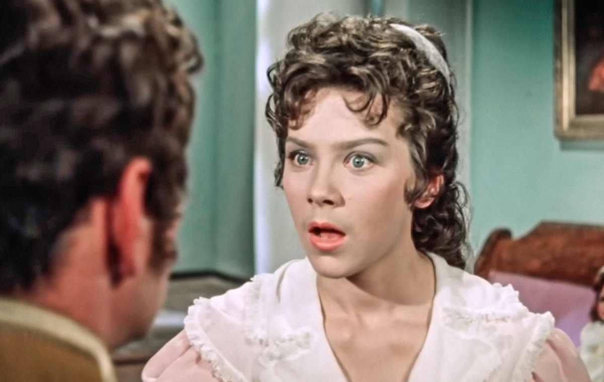 Кадр из фильма «Гусарская баллада», производство Киностудии «Мосфильм», режиссёр Эльдар Рязанов, 1962 г.