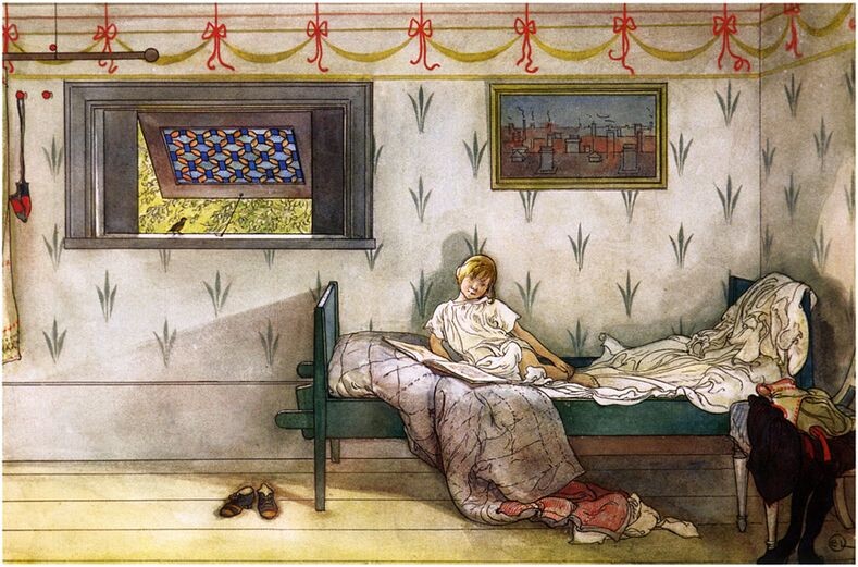 Carl Larsson. Рисунок.