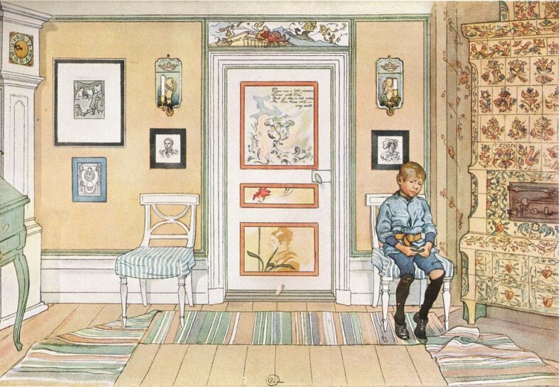 Carl Larsson. Рисунок.
