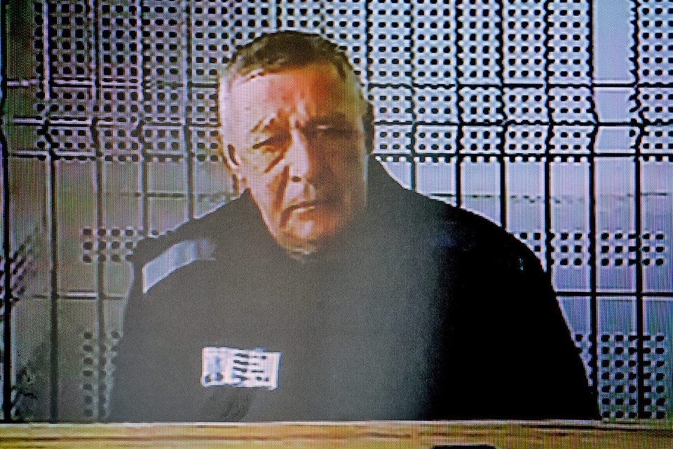    Михаил Ефремов во время рассмотрения прошения о его условно-досрочном освобождении. Фото: Алексей Белкин/NEWS.ru/ТАСС