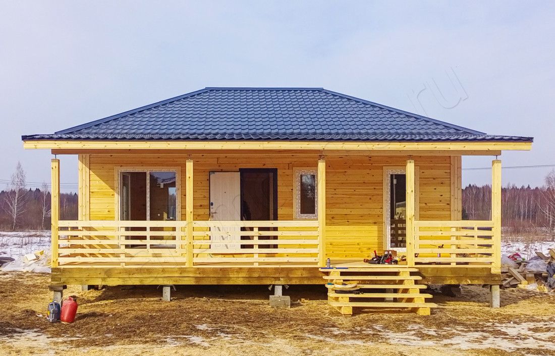 Дом из бруса в деревне Матвеево