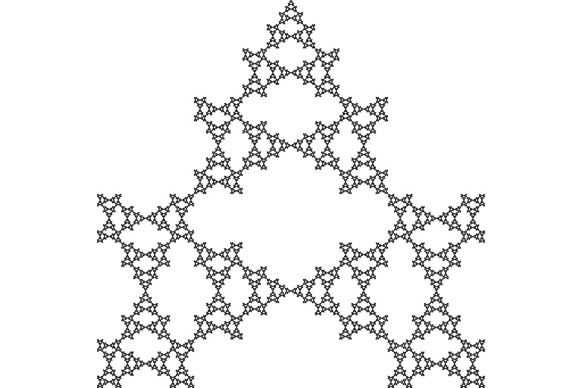 Wikimedia.org📷Геометрический фрактал — бесконечная фигура