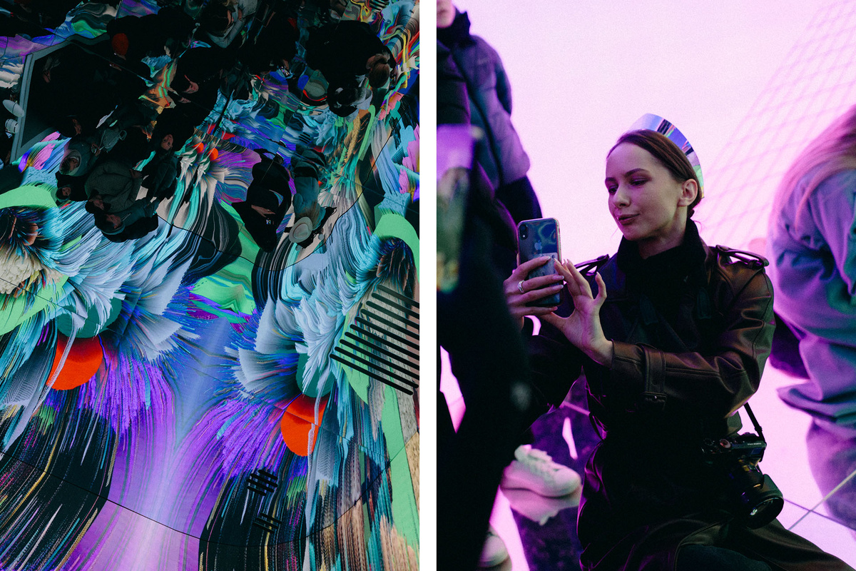    На открытии выставки «Диджитал тесто»