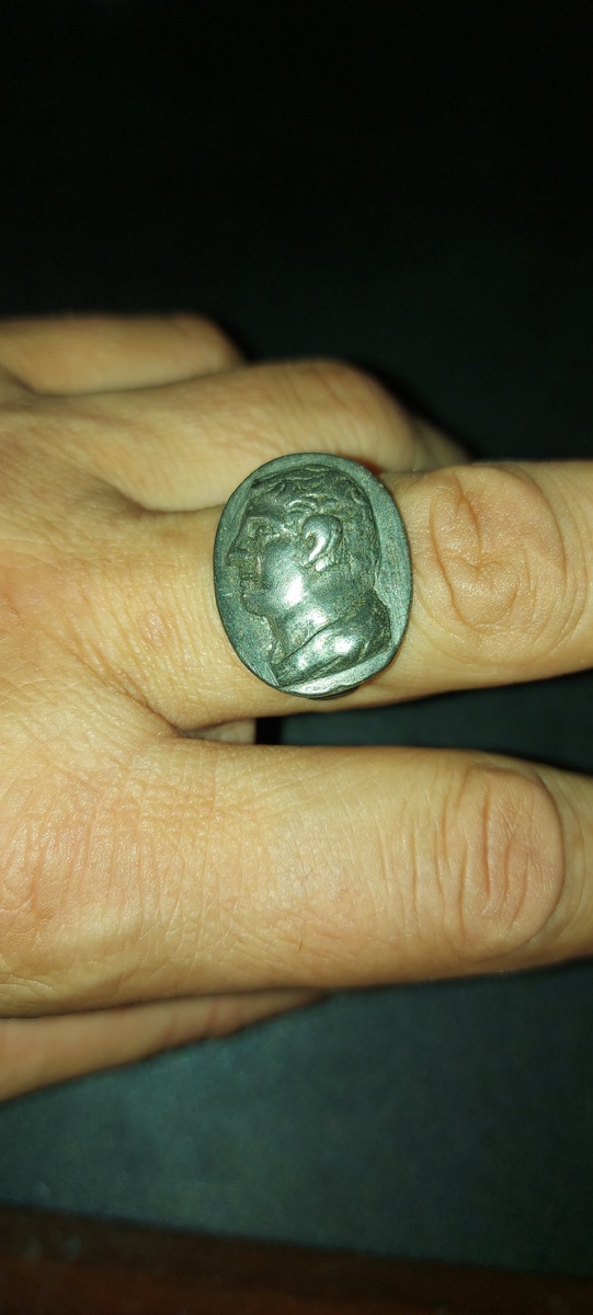 Нерон. Копия наградного перстня. Серебро.