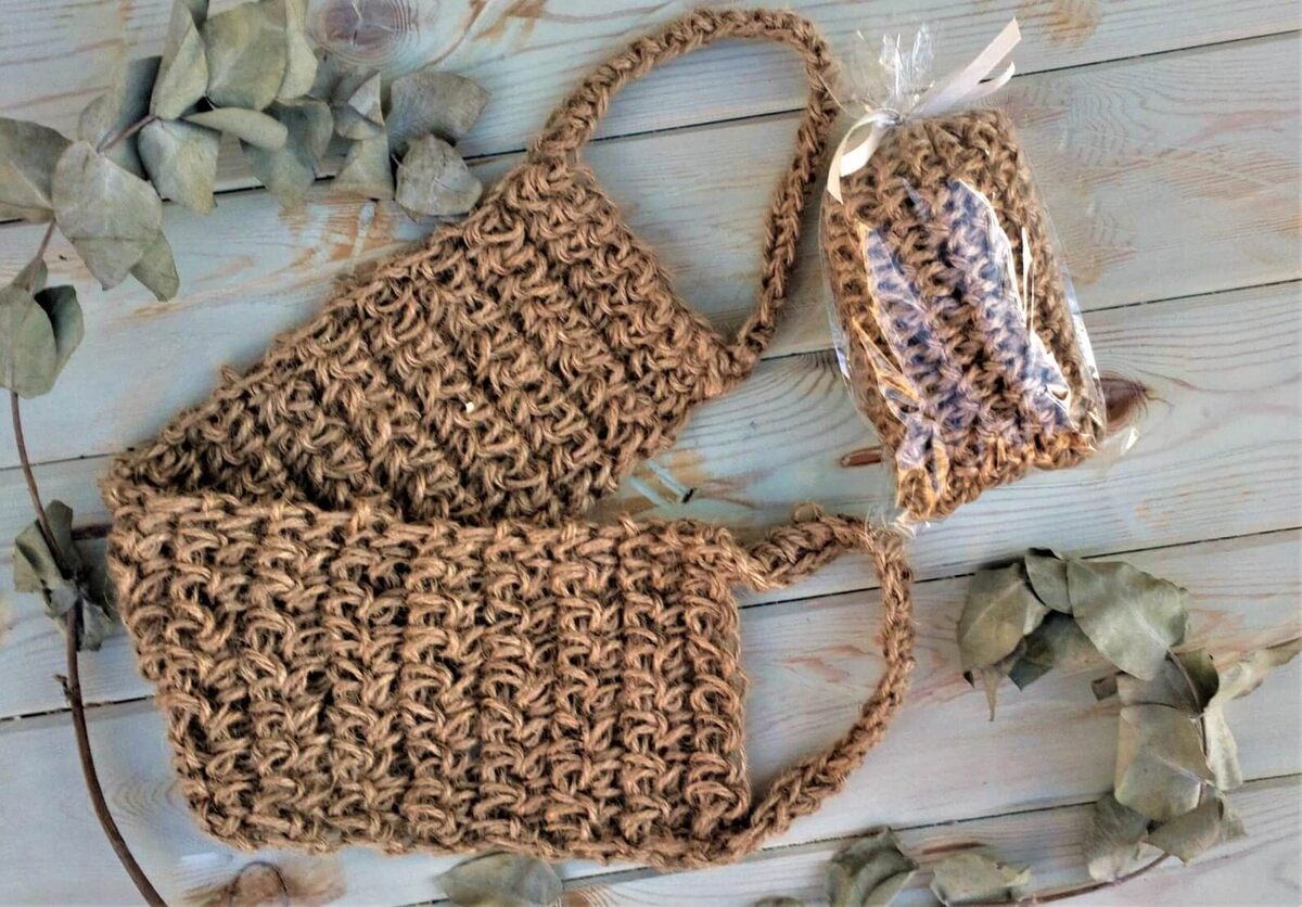    Натуральная мочалка из джута. Источник изображения: etsy.com