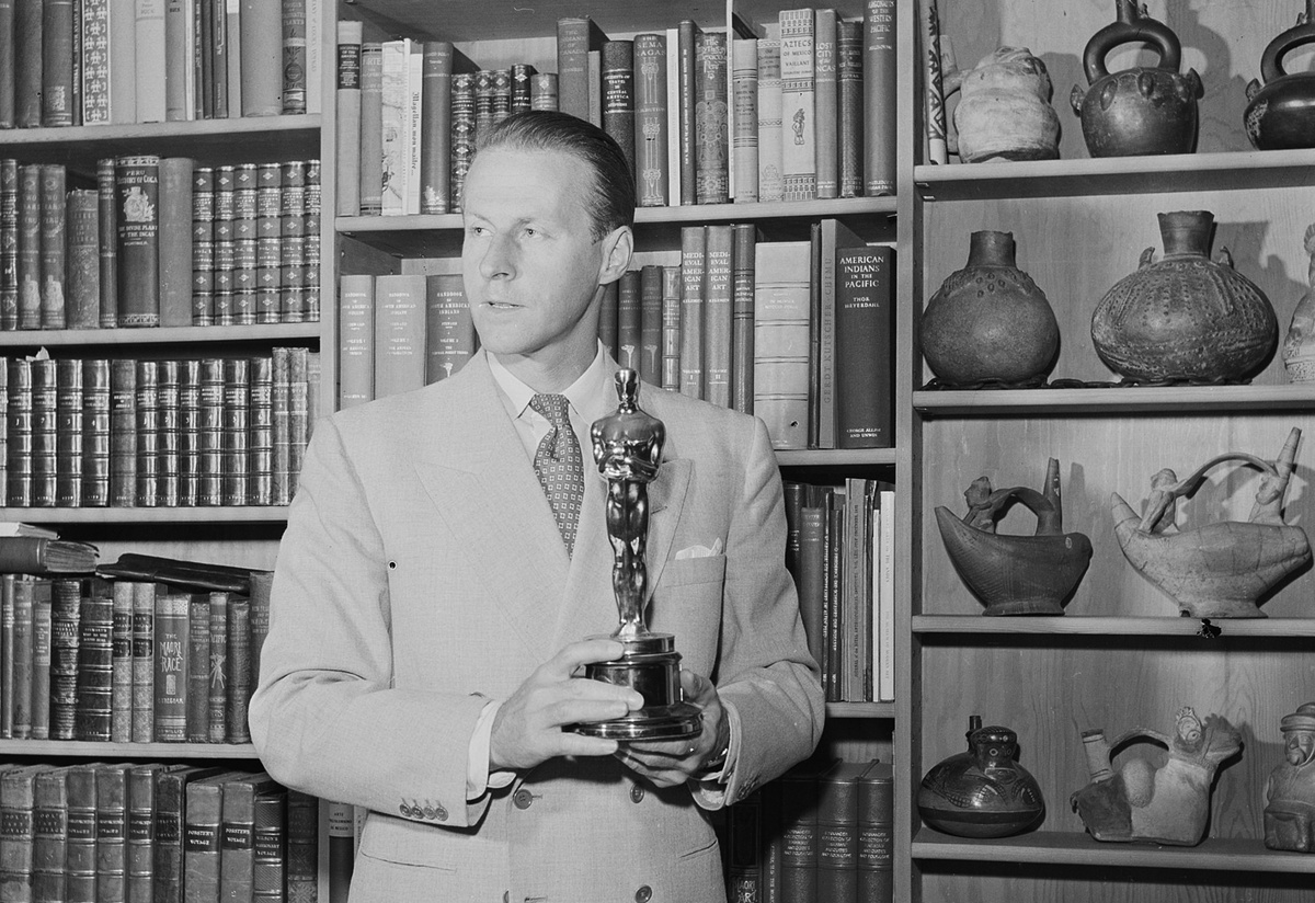 Тур Хейердал с «Оскаром», 1955 г. Фото: National Archives of Norway/Bjørn Fjørtoft
