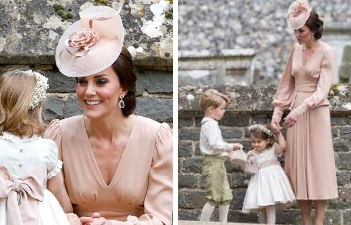 Платье Кейт на свадьбе ее сестры Пиппы