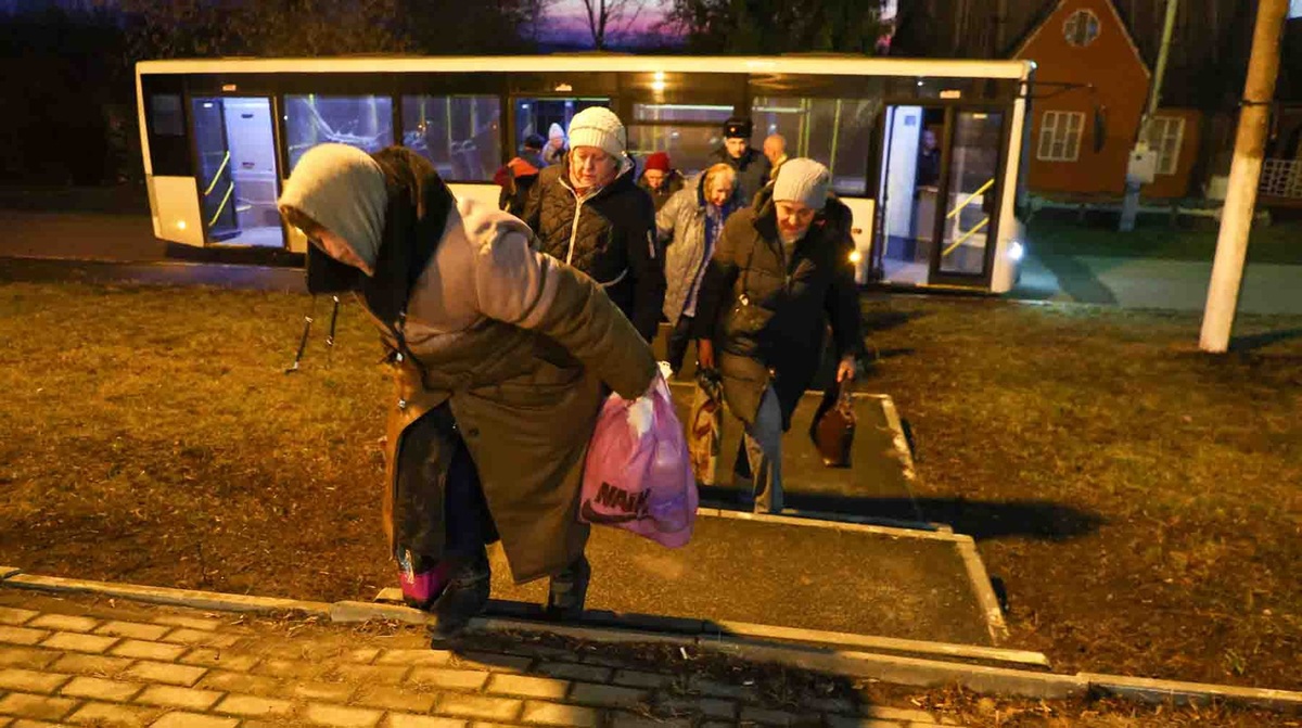    Беженцы из Суджи и Суджанского района в пункте временного размещения в Курской области / Фото: Global Look Press / Белкин Алексей