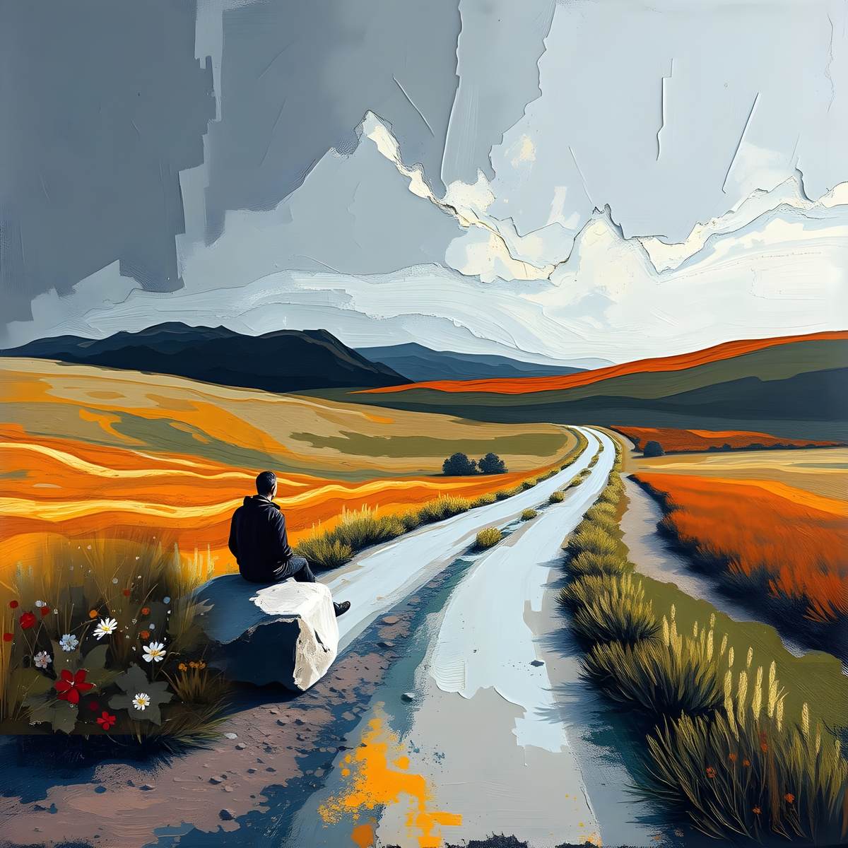 Снова в путь. Иллюстрация создана с помощью нейросети Flux Schnell и программы Photoshop.
