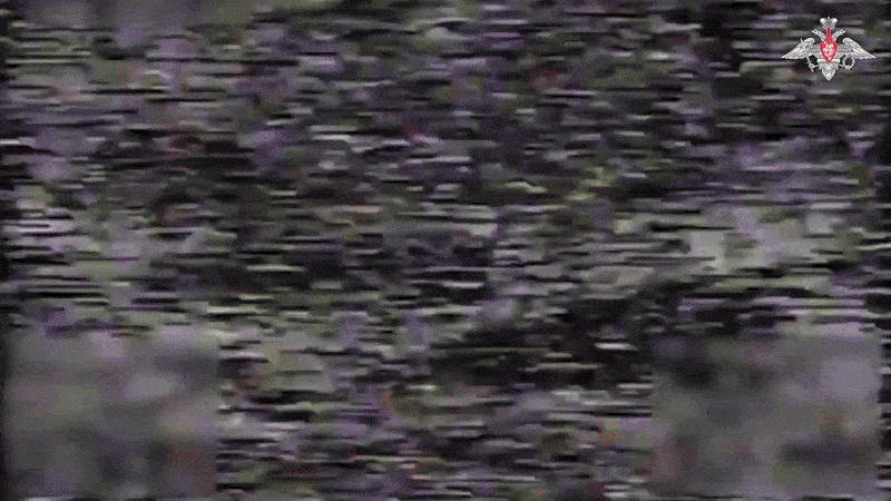 Уничтожение противника в приграничных районах//Видео из официального ТГ-канала Минобороны