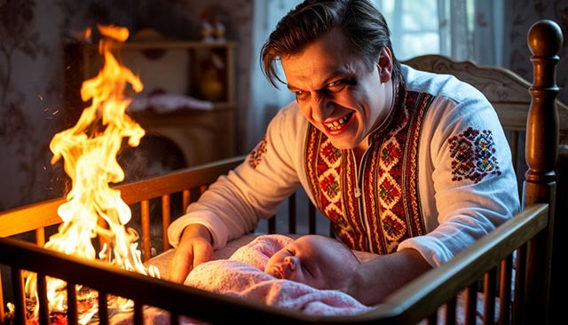 На фото: Украинские террористы поджигают войну / Коллаж ИА Новости России