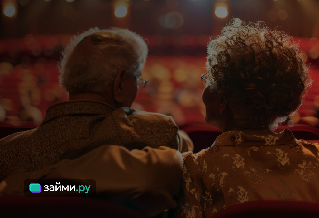 Пенсионеры в театре