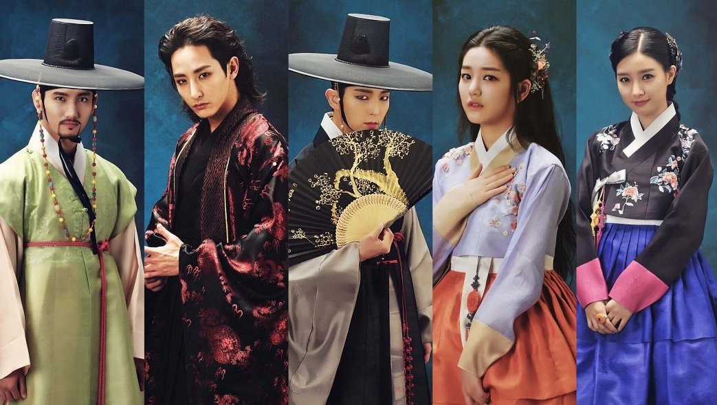 Главные герои дорамы «Учёный, гуляющий по ночам» (2015)