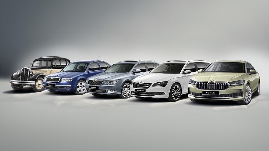    Самый первый Skoda Superb и четыре поколения модели на платформах Volkswagen