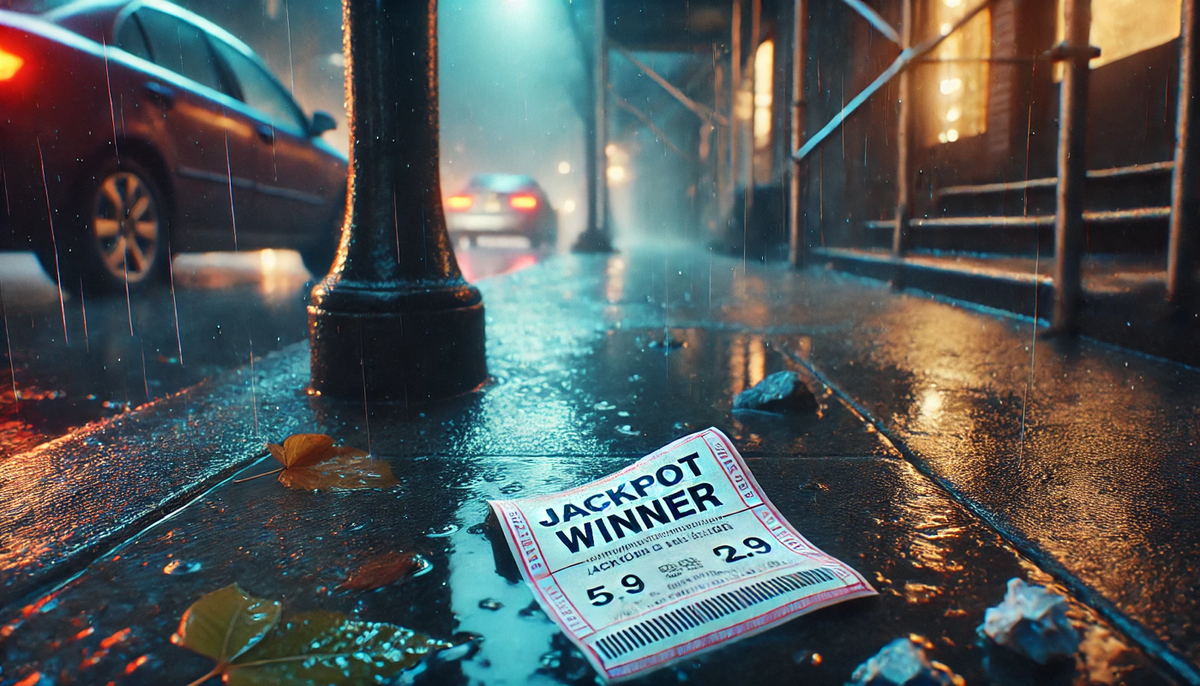 Выброшенный лотерейный билет