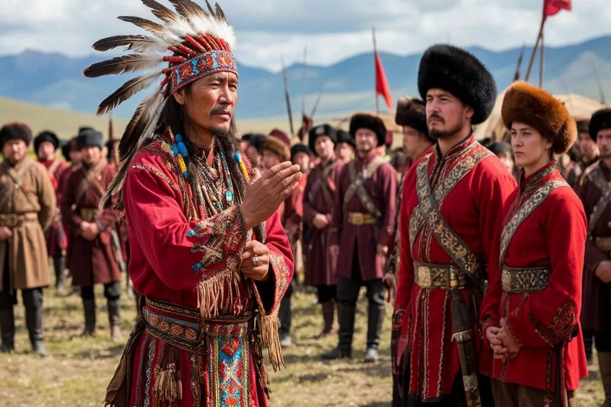 В степях Забайкалья казаки появились в 17 веке, но взаимопонимание с шаманами нашли не сразу.
Фото: Нейросеть shedevrum.ai