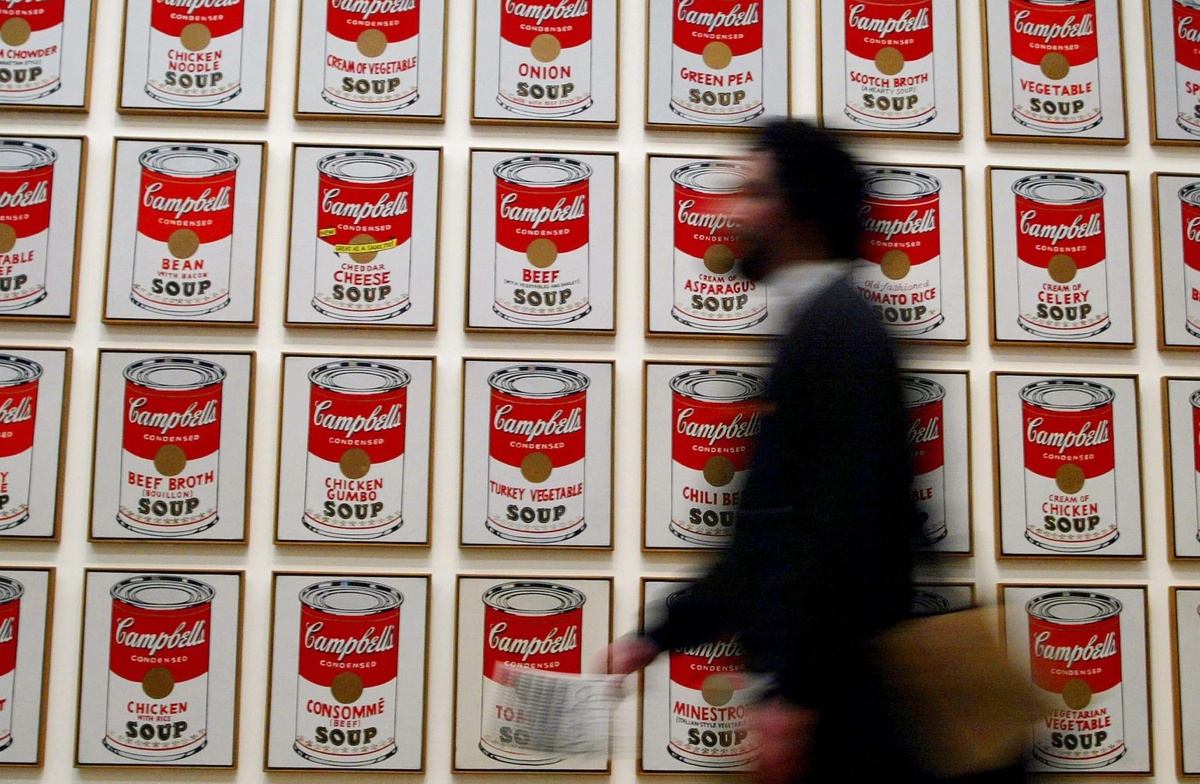Энди Уорхол. Банки с супом Кэмпбелл. 1962