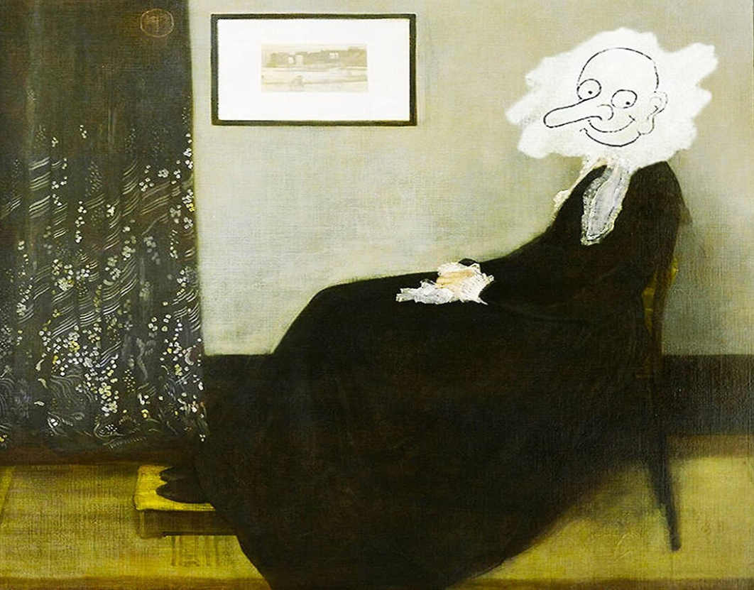 Whistler’s mother by Mr.Bean