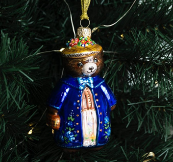 Ёлочная игрушка "Мишка с сумочкой"