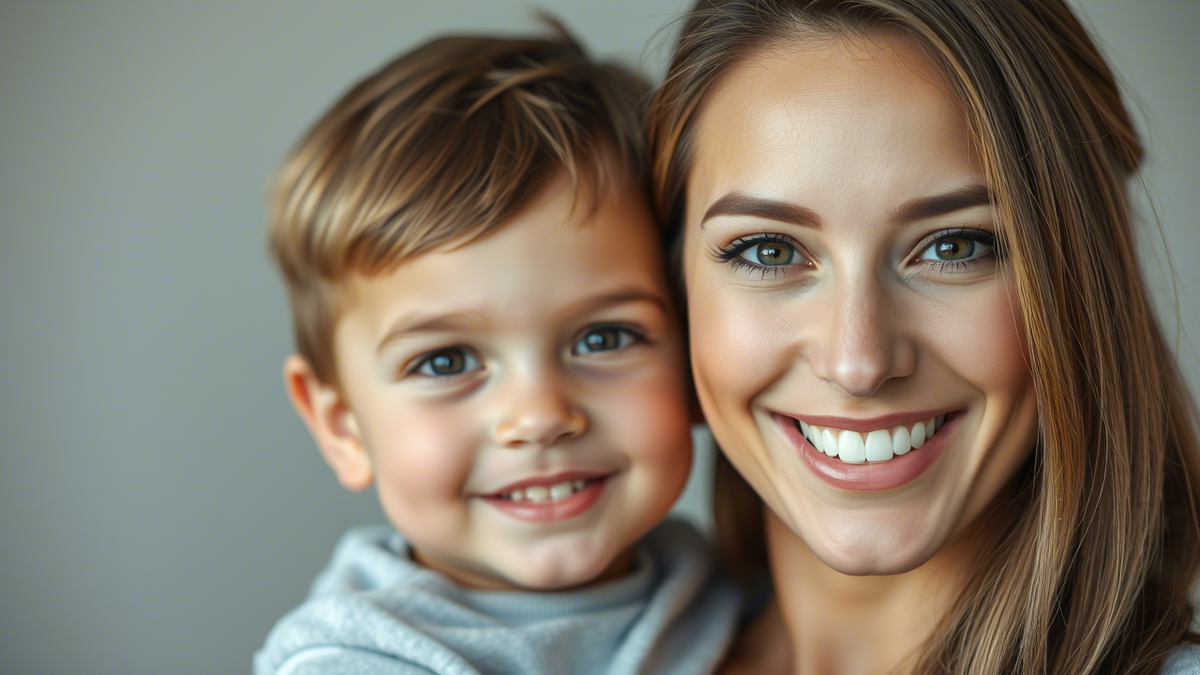 Пятилетний сын Артём 