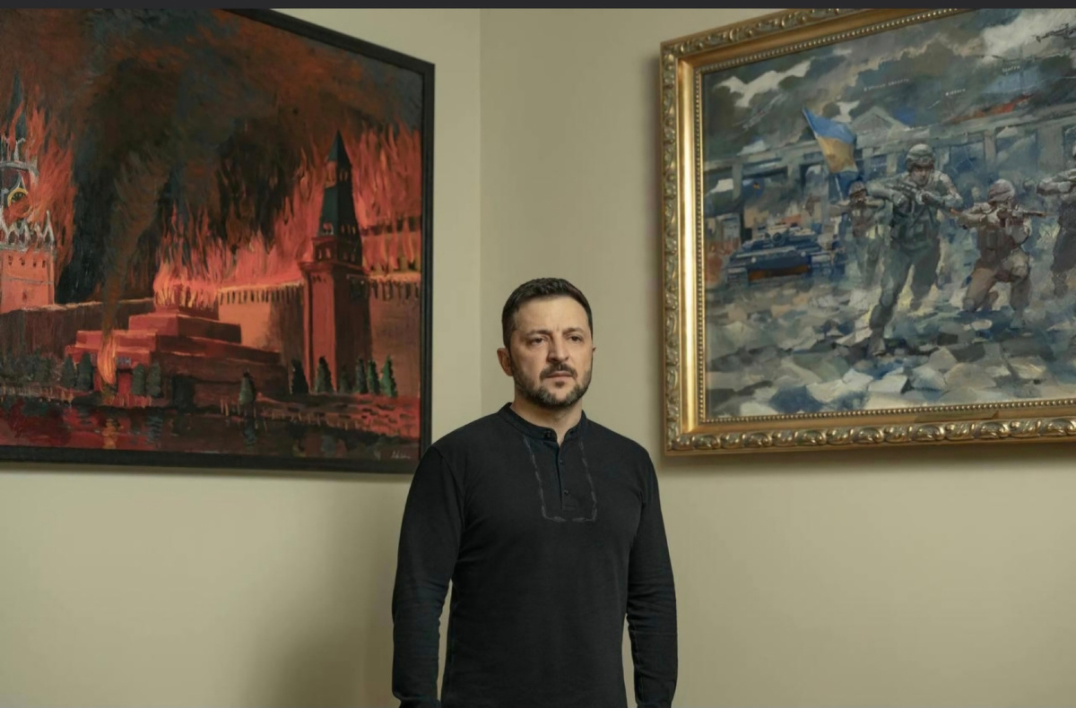 Это даже представить сложно. У Путина за спиной горящий Киев?