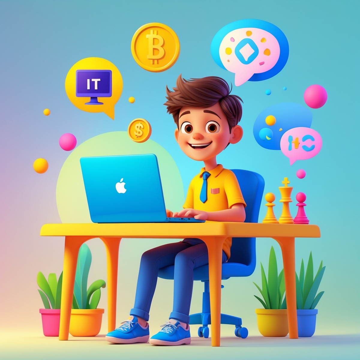 Ученик в онлайн-школе