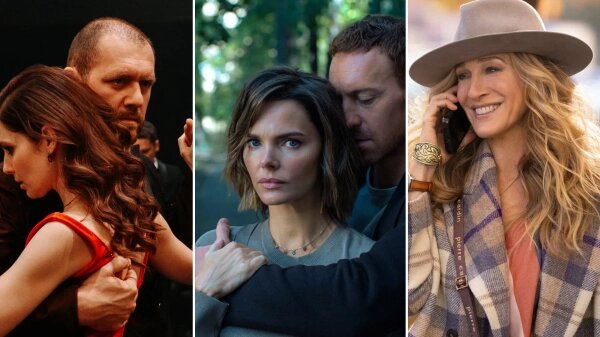 Кадры из сериалов «Танго на осколках», «Опасная близость», «И просто так» / Kinopoisk