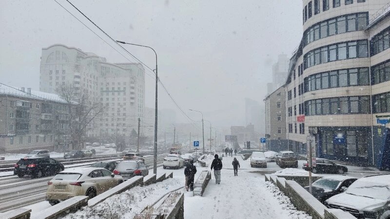     Весенняя метель накрыла Барнаул Анна Зайкова