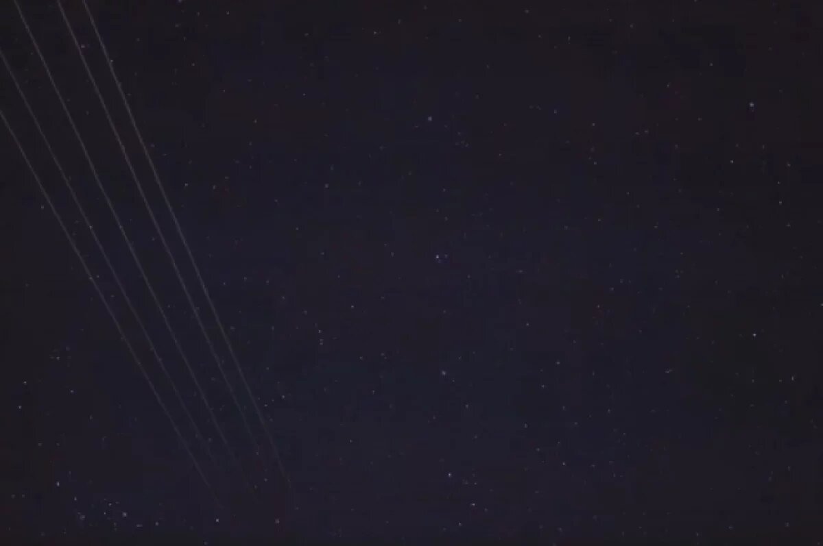    Starlink Илона Маска попал в объектив камеры астрофотографа в Новосибирске