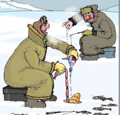 Для приманивания рыбы рыбаки используют разные наживки😅