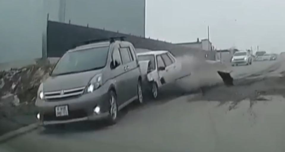    Авария в Бийске. Источник: Кадр из видео