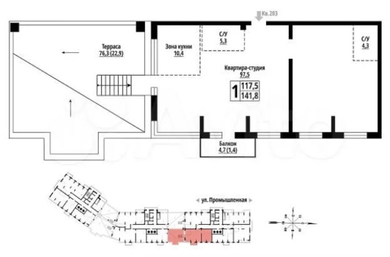 Планировка пентхауса