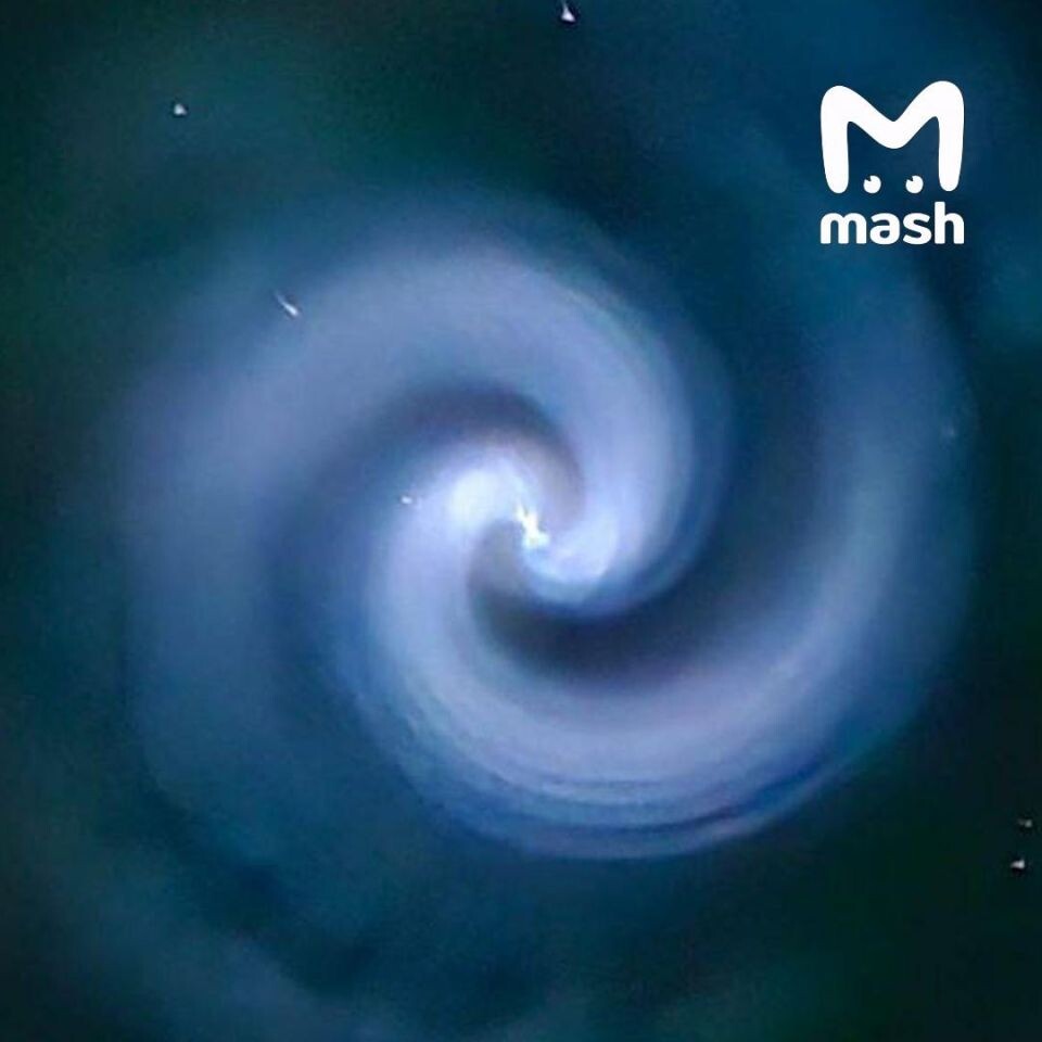    Космическая спираль в небе. Источник: Mash