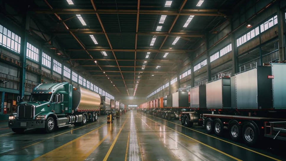 Предприятие по выпуску прицепов и полуприцепов в Ленинградской области.📷Фото: Пресс-служба Правительства Ленинградской области