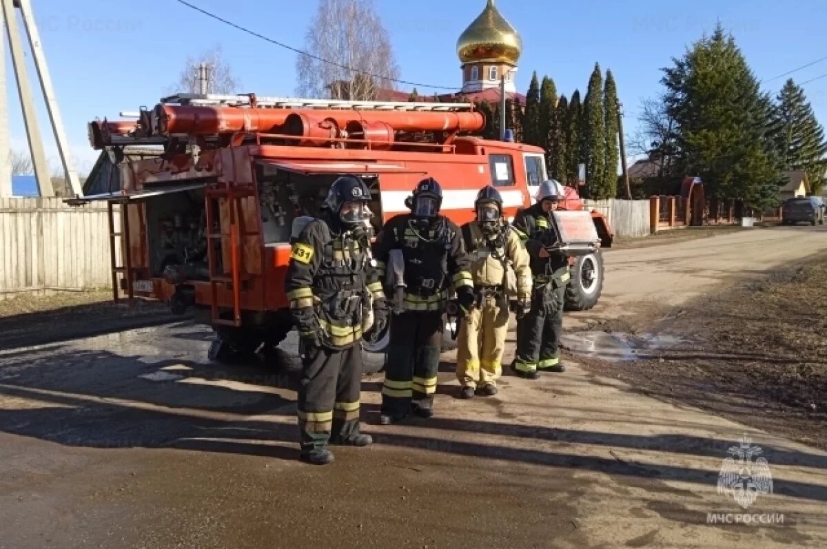    Спасатели «тушили» храм Архангела Михаила в Тульской области