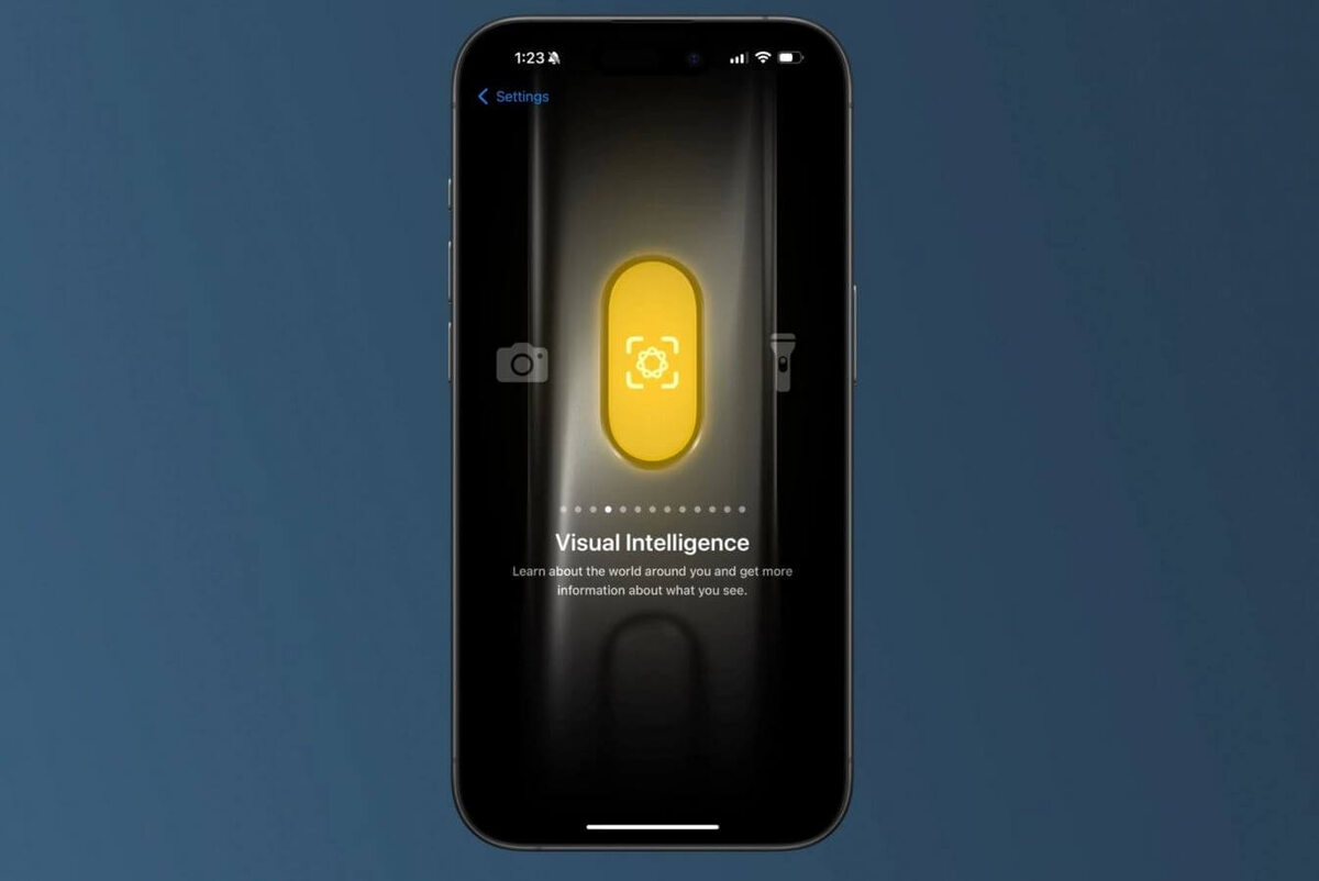     На кнопку Action Button теперь можно назначить запуск Visual Intelligence. Фото: 9to5mac.com