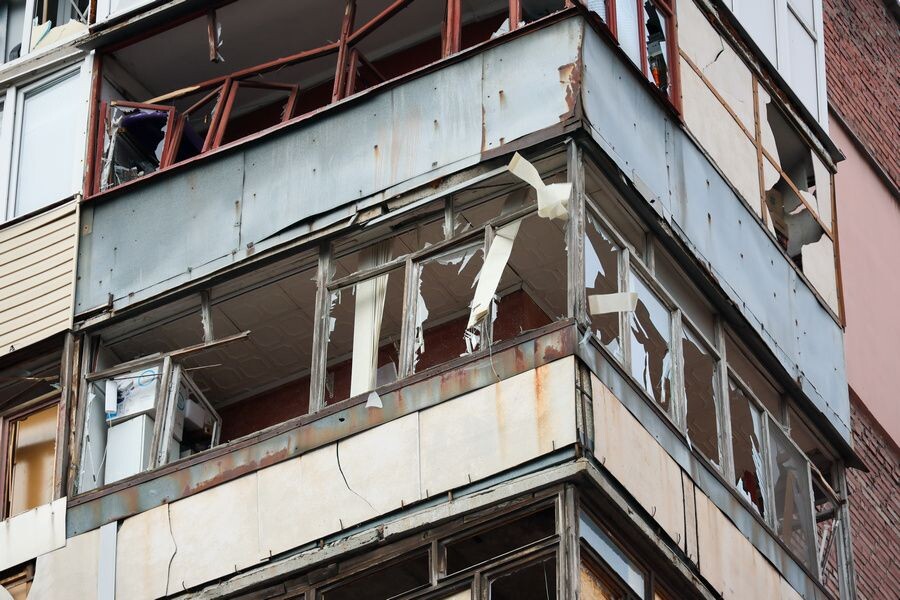    Последствия обстрела Донецка / Источник: © Дмитрий Ягодкин/ТАСС