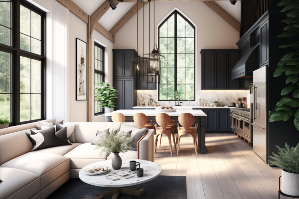    Коттедж_дизайн_интерьера_с_современной_техникой Keri