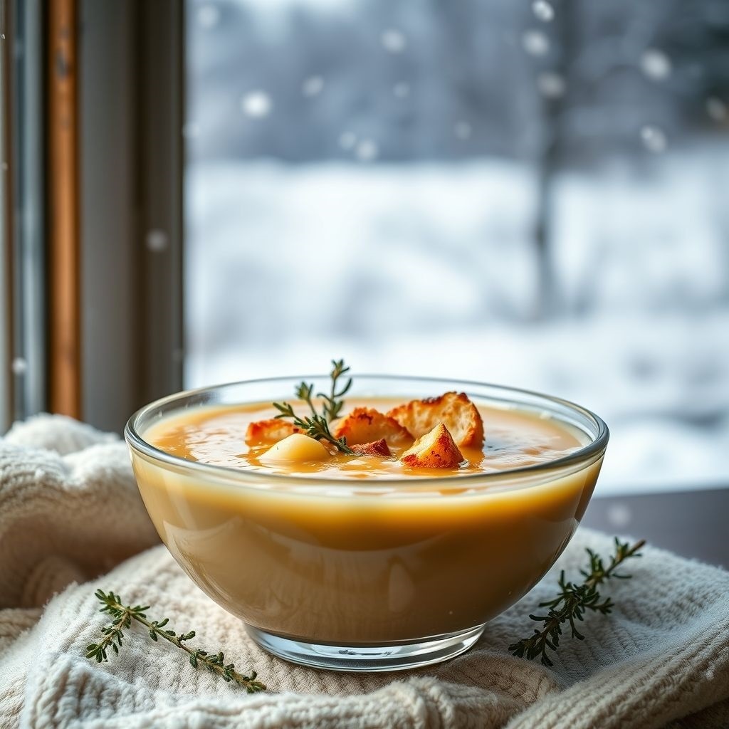 готовим луковый суп зимой