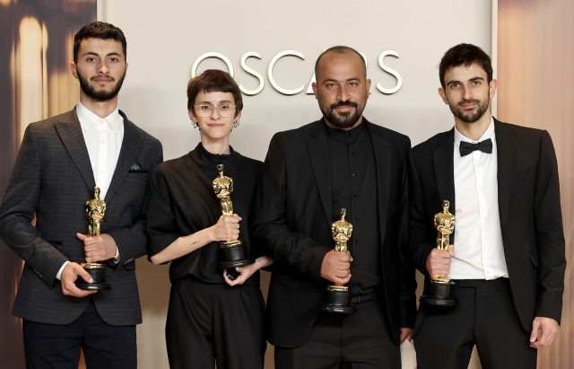    Базель Адра, Рэйчел Шор, Хандан Баллал, Адрой, Юваль Абрахам. Фото: Getty Images