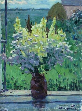 *Смертин Леонид Сергеевич. Полевые цветы. 1958. Из коллекции РОМИИ