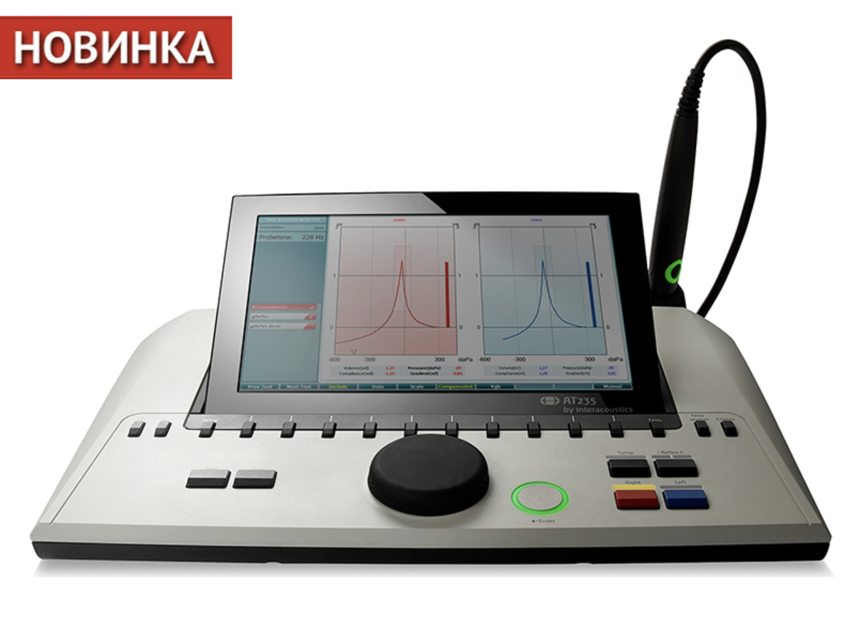 Импедансометр AT235 Interacoustics с дополнительными частотами 1000 Гц. 