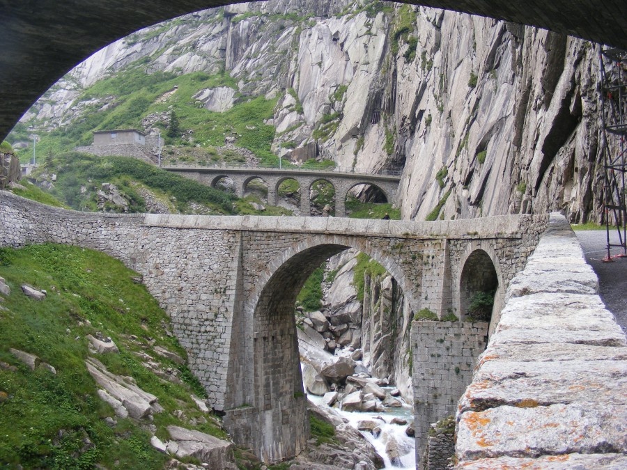 Часть перевала Сен-Готард.