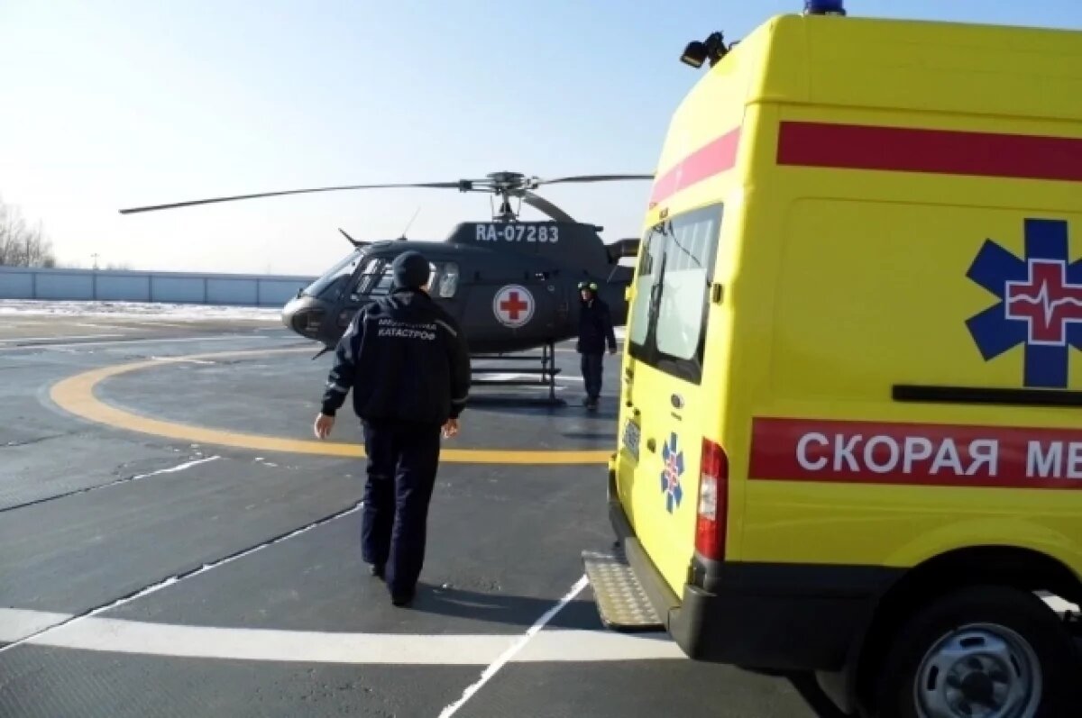    Винтокрылатая скорая помощь в Приморье снова спасла жизнь человека