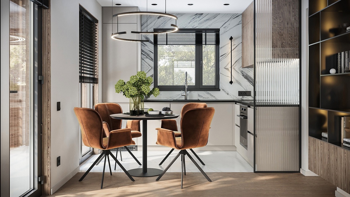 Дизайн-проекты кухни-гостиной в домах «ТАМАК»