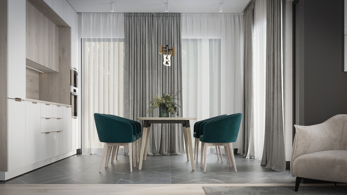 Дизайн-проекты кухни-гостиной в домах «ТАМАК»