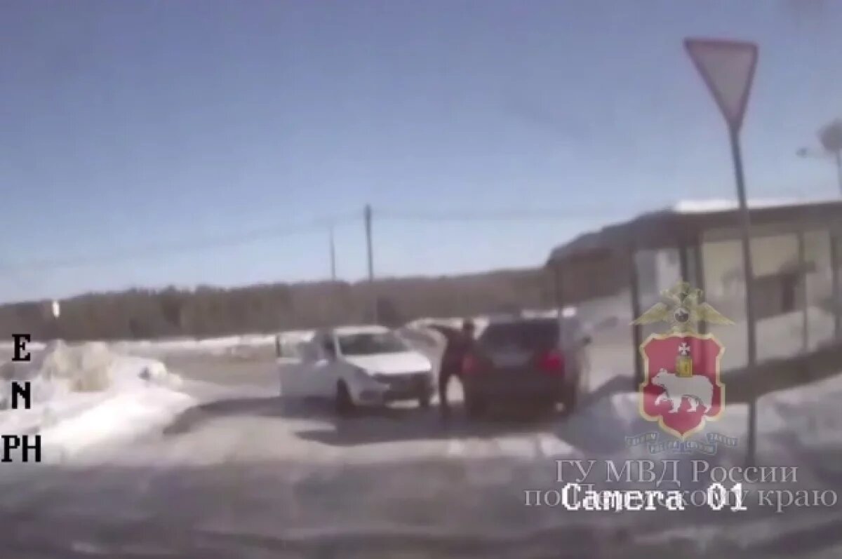    Водитель в Прикамье протащила полицейского и устроила погоню со стрельбой