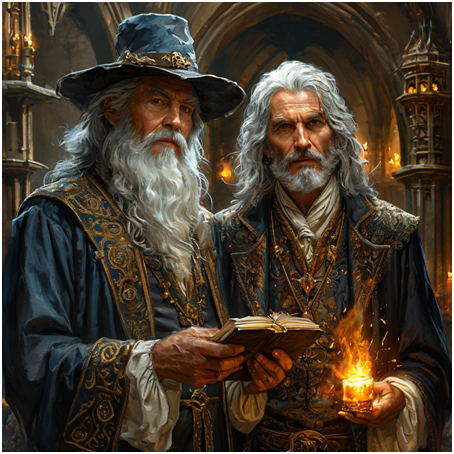 Сгенерировано ИИ- маги и волшебники есть?!