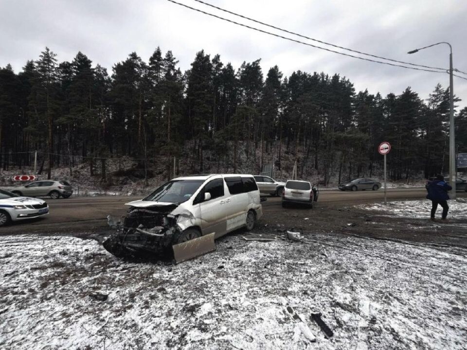    ДТП с двумя машинами Toyota в Майминском районе. Источник: МВД по Республике Алтай